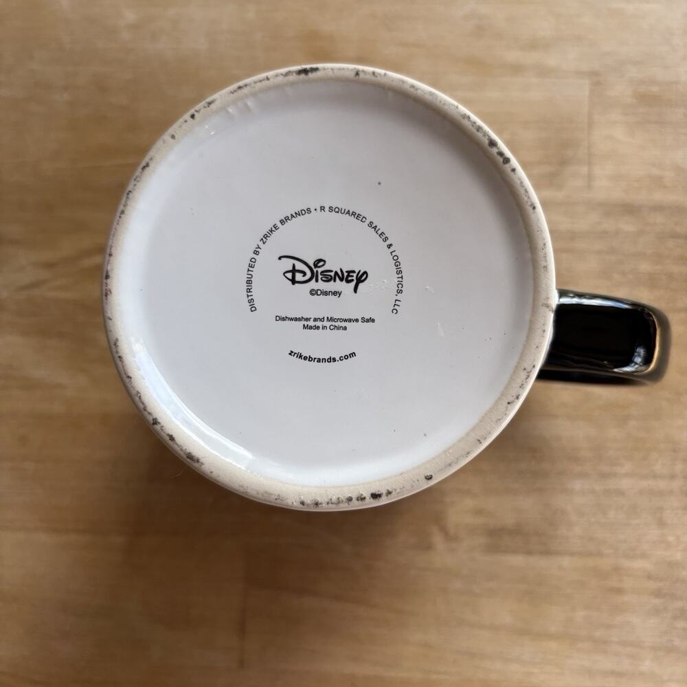 Disney Minnie Mouse Ceramic Mug Coffee Cup Red Polka Dot Bows Black Handle Gift - Picture 5 of 7